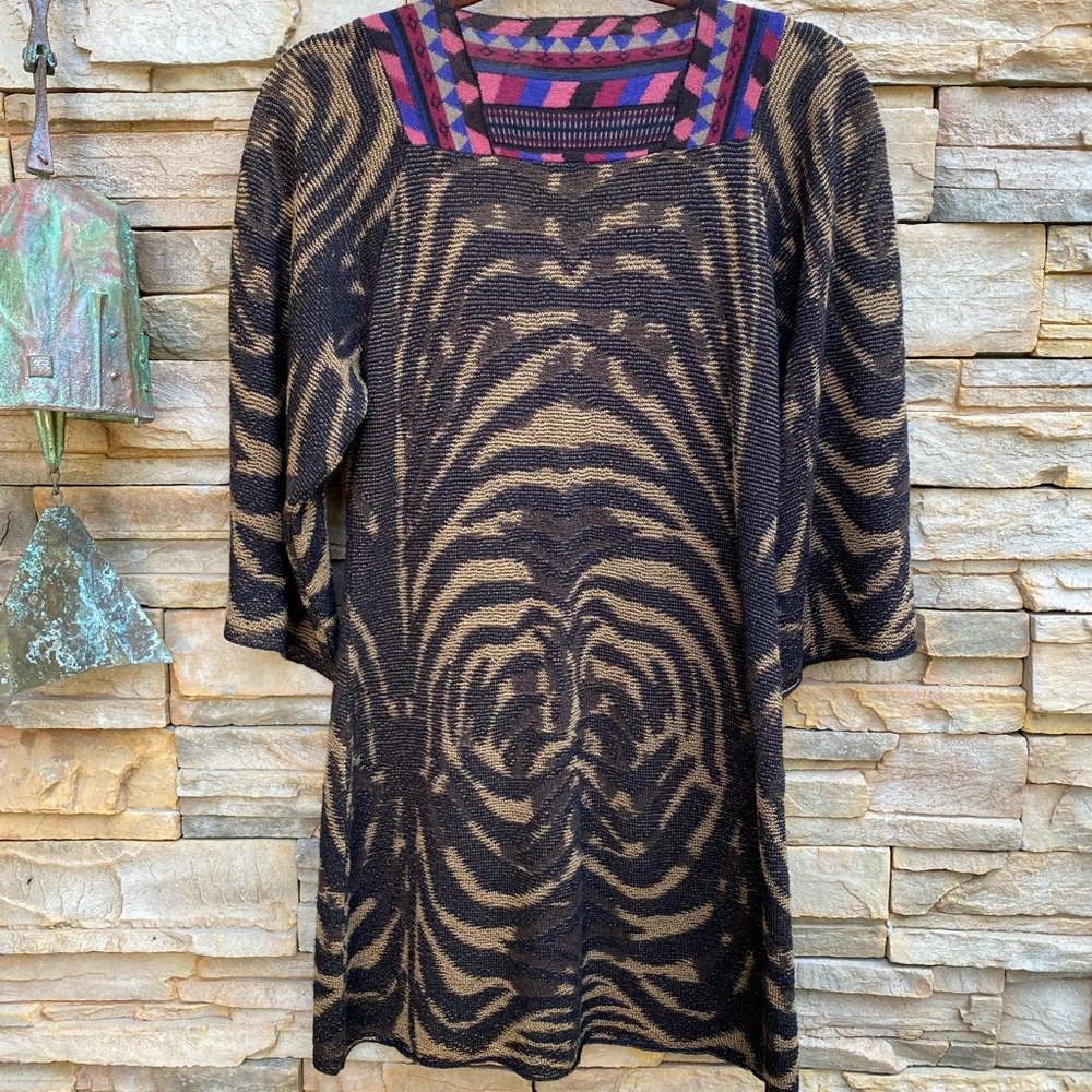 🇪🇸 Aldomartins Animal Print and Geometric Tunic - Picture 6 of 9